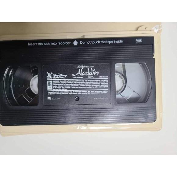 Aladdin Disney VHS tape The Classics Black Diamond rare Early Date 07/03/93 - Picture 10 of 12